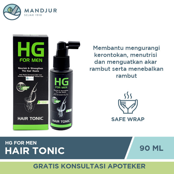 HG FOR MEN HAIR TONIC 90 ML - VITAMIN RAMBUT RONTOK