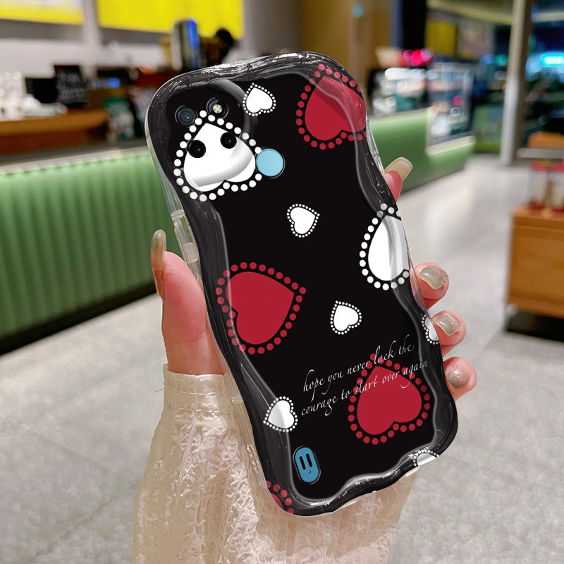 Casing Hp Realme C21Y Realme C25Y Case Casing lunak Anti Drop HP silikon ponsel cinta Softcase warna