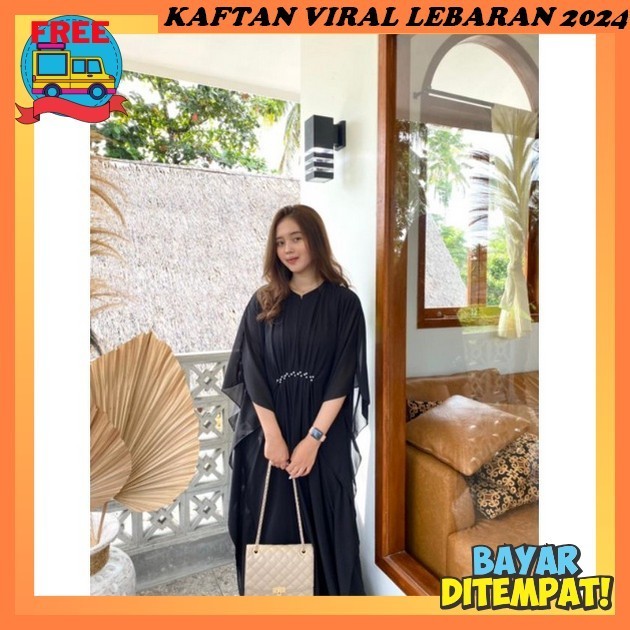 Kaftan Lebaran Mewah Premium Satin Bju Kain Pkaian Gamis Baju Lebaran 2024 Couple Keluarga Terbaru K