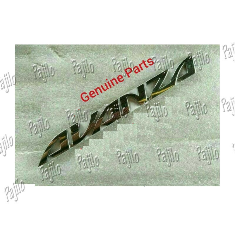 ORI Emblem LOGO Tulisan Toyota Avanza All new Grand 2012 2013 2014 2015 Bagasi Belakang Body Bodi Sa