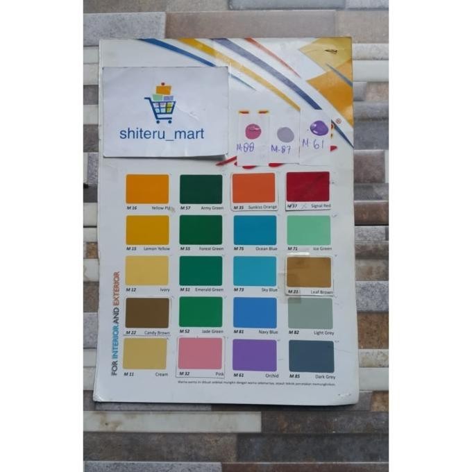 

Cat Minyak M-One (Warna Ada Di Katalog, Foto Ke 2) 1 Kg