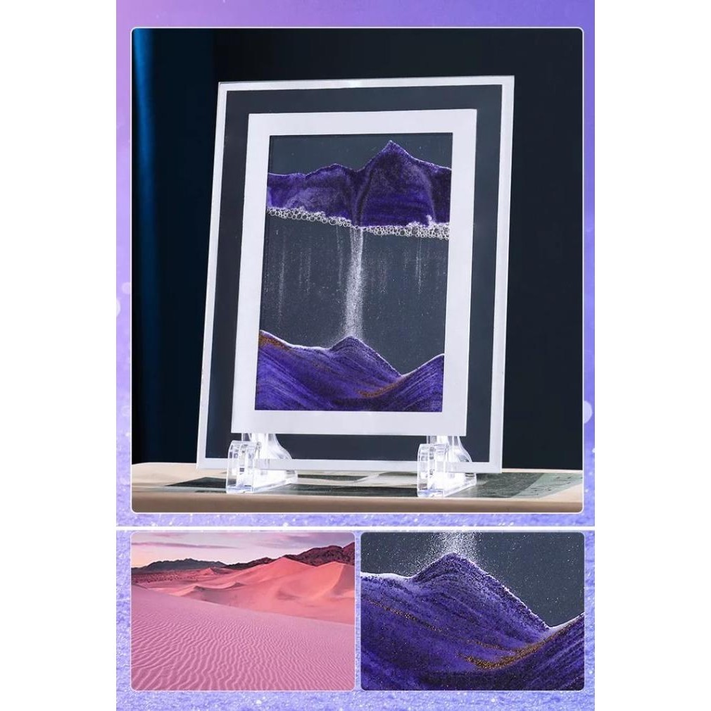 Moving Sandscape - Moving Sand Painting Art Picture - Square Frame