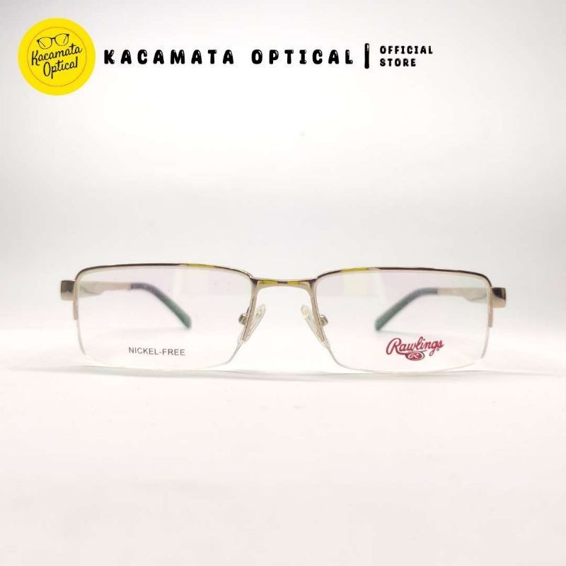 KACAMATA OPTICAL - Frame KMOTK399 Half Frame Gold Besi Plastik