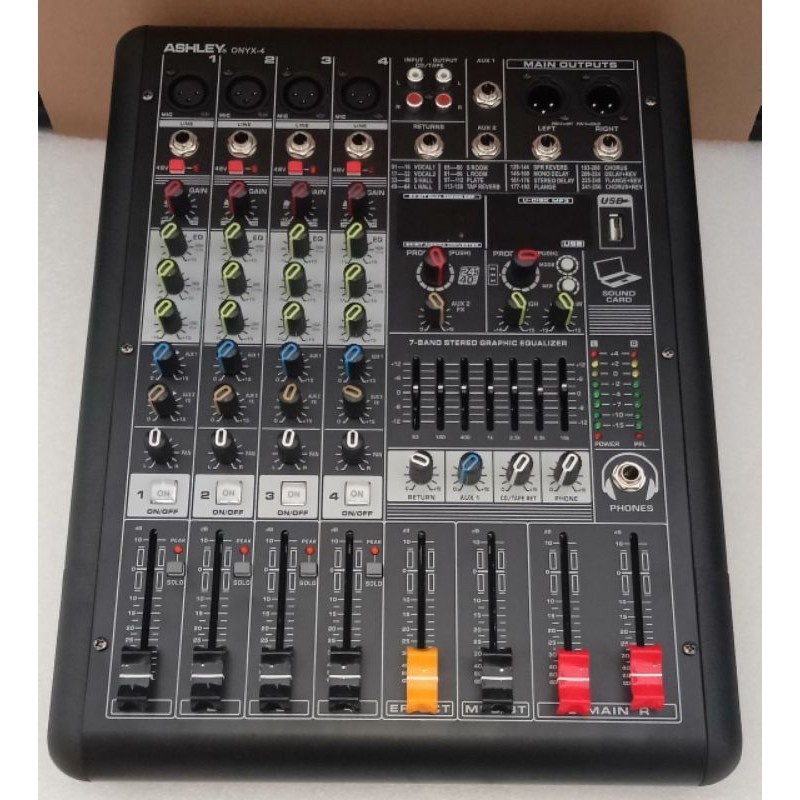 Mixer Audio 4 Channel Ashley Onyx 4 New