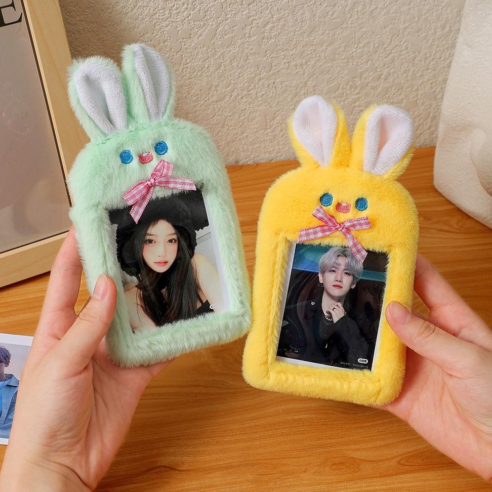 

SALE Photocard Holder Keychain Gantungan PC Card Holder Boneka Bulu Kpop Am67