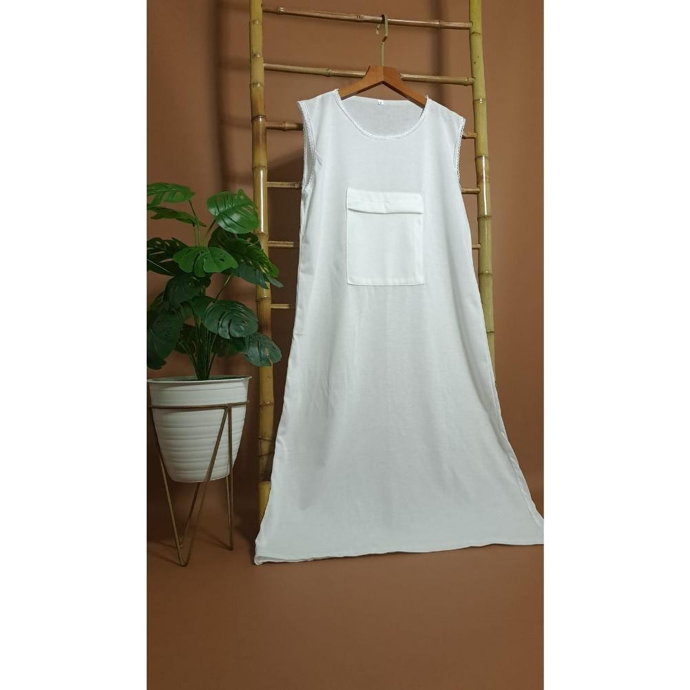 el_colect- Singlet gamis wanita/singlet gamis saku depan/singlet gamis haji dan umroh/singlet dalema