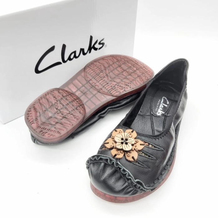 Sepatu Clarks Wanita / Sepatu Clarks / Clarks Rg-5556 Flat Original