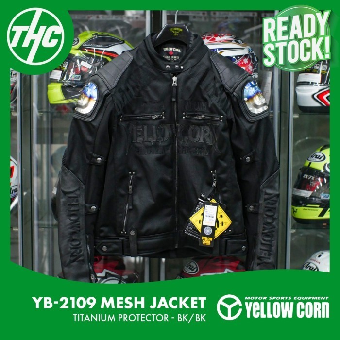 YELLOW CORN RIDING JACKET YB-2109 BLACK BLACK TITANIUM