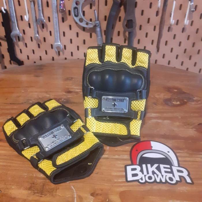 Sarung Tangan Motor Yellow Corn Titanium Riding Gloves Biker