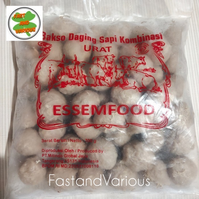 

Uinn - Baso Sapi Urat Essem Food/Frozen Food/Makanan Beku