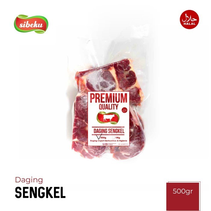 

Uinn - Daging Sapi Sengkel Halal 500 Gram Frozen Food Import Aus - Sibeku