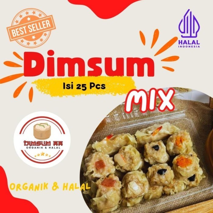 

Uinn - Ada Terlaris!! Dimsum Frozen Food Premium & Halal Mix Isi 25 Pcs