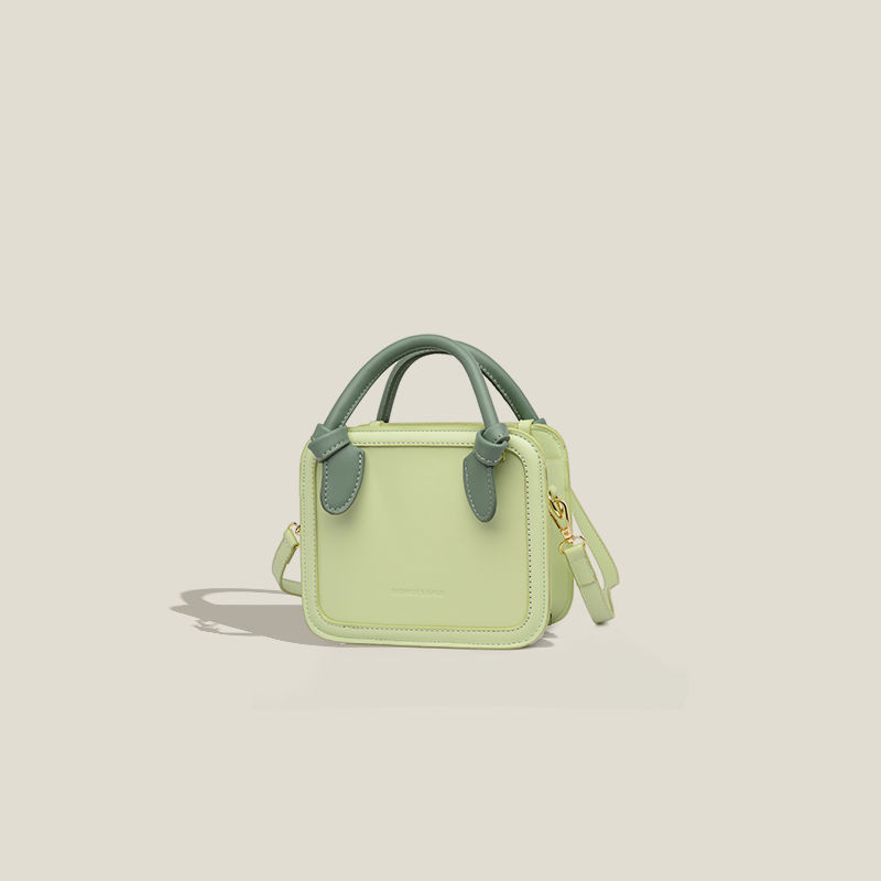 Cheese Matcha Green Biscuit Bag Simple Portable Small Square Bag