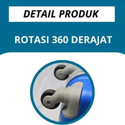Ctry 4.4 Koper Polo Murah 24 Inch 4 Roda Berputar 360 ABS Hardcase //Koper Umroh/Travel/Tas Wanita- 