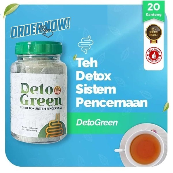 Deto Green Pembersih Usus Obat Herbal Pembersih Pencernaan Original