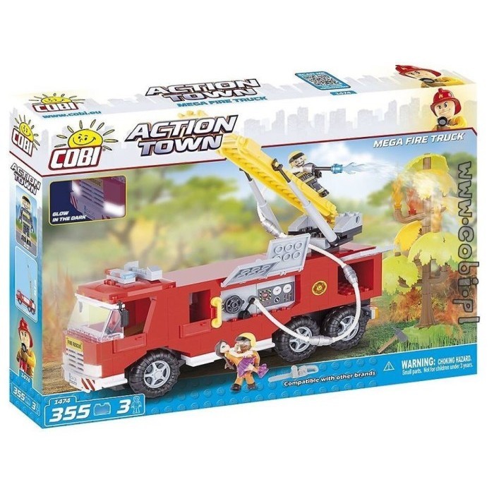 [MAINAN LEGO] COBI-1474 355 PCS ACTION TOWN - MEGA FIRE TRUCK