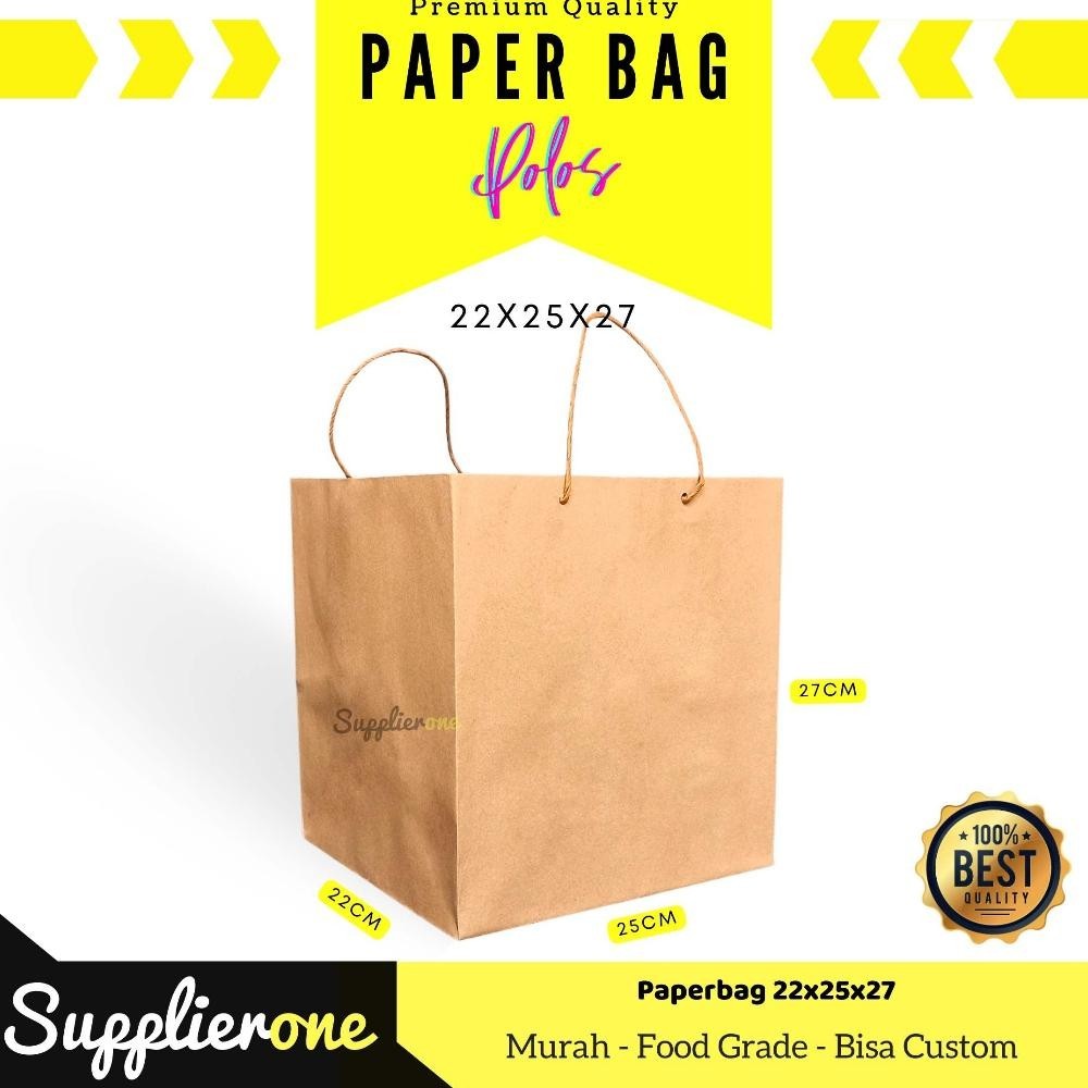 

Belanja Cerdas" Paper bag 22x25x27 Isi 12 Pcs / Kantong Kertas coklat / Paper Bag / Tas Makanan / Paper Bag Makanan / Paper Bag tas / Tas Kertas ||