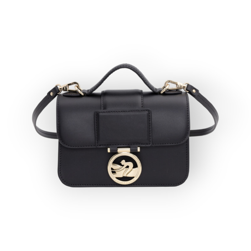 LONGCHAMP Box Trot XS Crossbody Bag in Black Leather