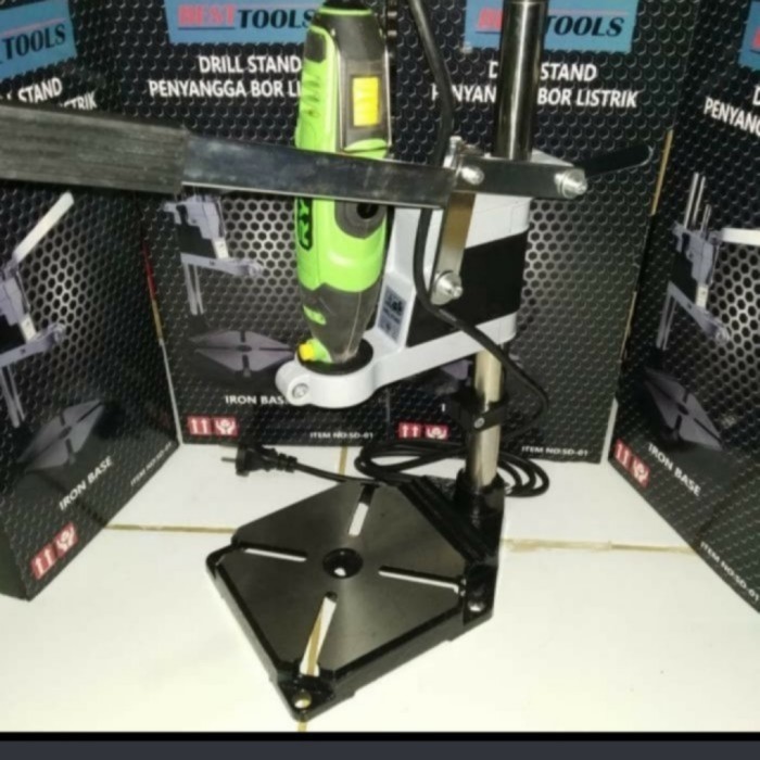 HI GRADE STAND DRILL /DUDUKAN BOR/ PEGANGAN BOR/ STAND BOR IRON BASE