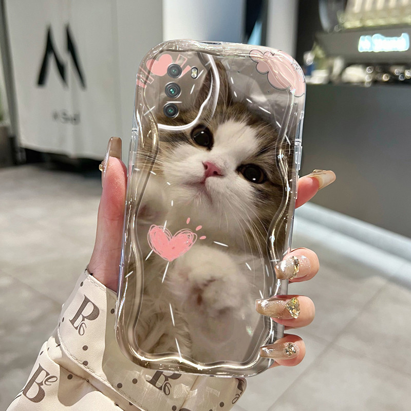 Casing Hp Xiaomi POCO X3 POCO X3 Pro POCO X3 NFC POCO M3 Case Foto anak kucing pola  Kesing HP silik