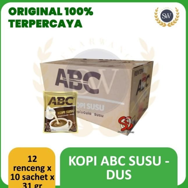 

Baru Kopi ABC Susu/ Kopi+Gula+Susu/ ABC susu per DUS Kode Ql 098