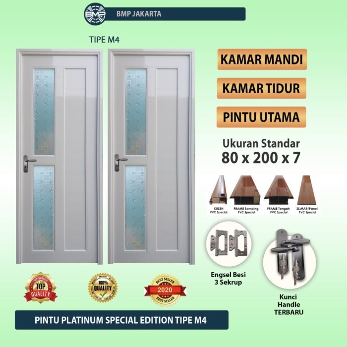 Diskon Bombastis Pintu Kamar Mandi Upvc 80X200