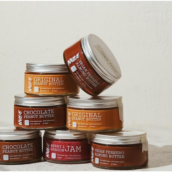 

NUDE Chocolate Peanut Butter 200g - Unsweetened Selai Kacang Coklat Best Seller