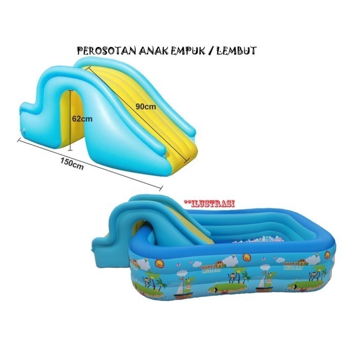 Kolam renang anak perosotan playground jumbo