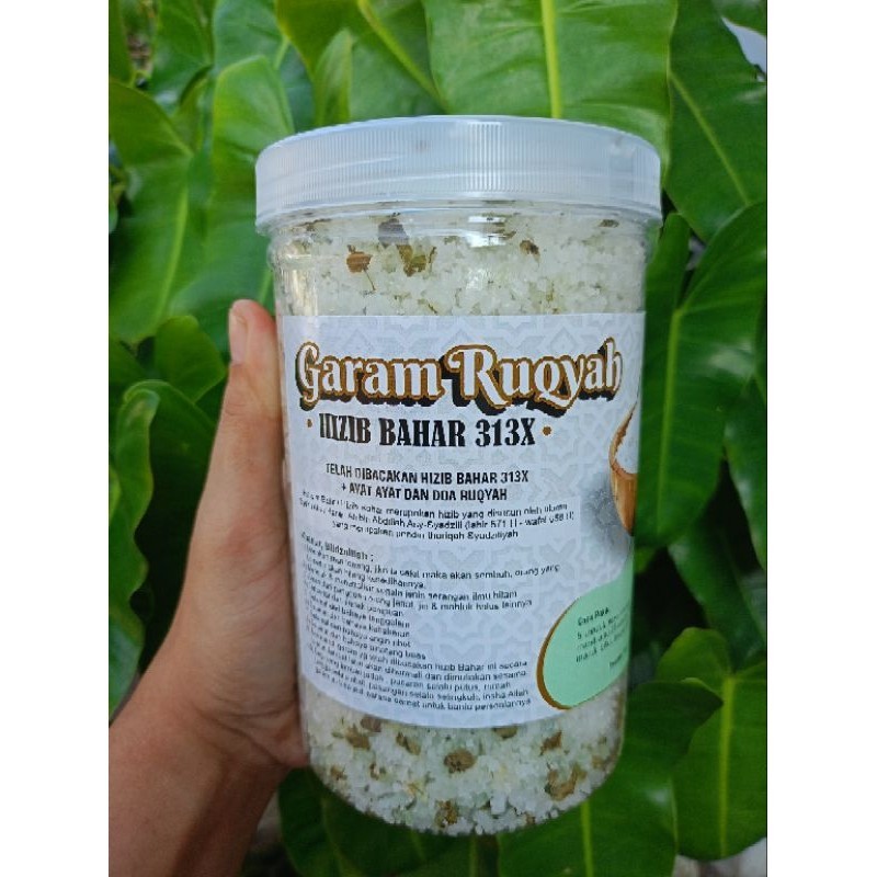 

Garam Ruwatan Ruqyah Hizib Bahar 313x + Bidara & Kelor ( Berat 1 Kg )