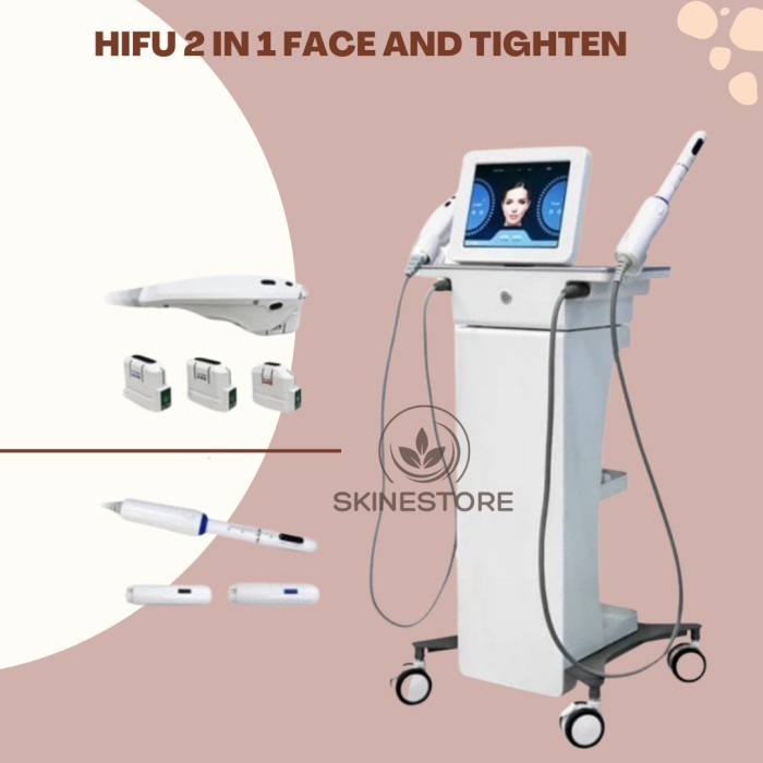 HIFU 2 IN 1 FOR FACE AND TIGHTEN V HIFU BUAT WAJAH DAN PENGENCANGAN V