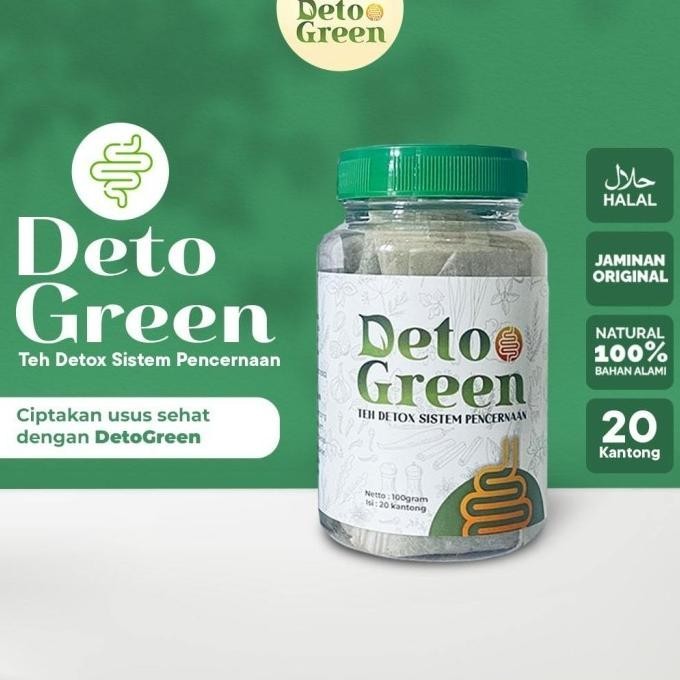 

DetoGreen Teh Herbal dan Madu Detox Sistem Pencernaan Teh Diet Sehat P88L