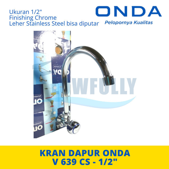 V 639 CS ONDA KRAN AIR DAPUR KITCHEN SINK LEHER ANGSA