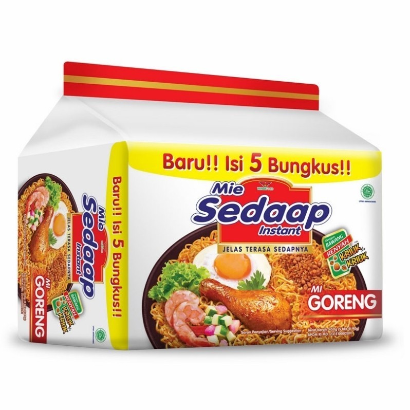 

Mie Goreng Sedaap Isi 5 X 90 gram