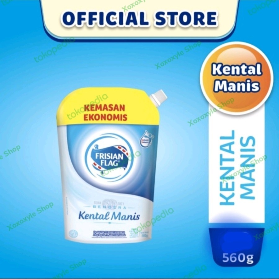 

Frisian Flag Bendera Susu Kental Manis Putih Pouch 560 gram