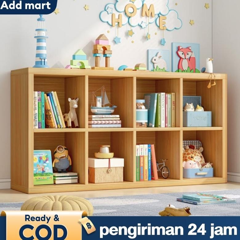 Rak Buku Kayu Rak Mainan Lemari Display Rak Buku Minimalis Lemari Buku Lemari Hias