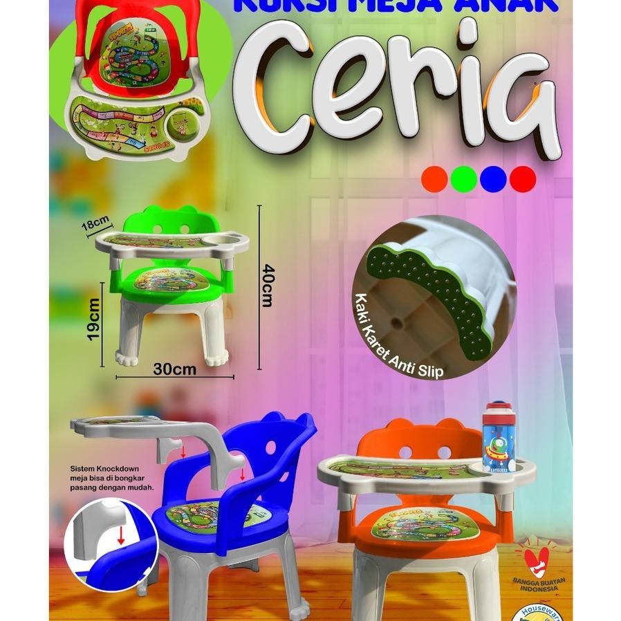 Meja Kursi Ceria Kursi Makan Bayi/Kursi Meja Makan Anak/Kursi Ceria Meja Kursi Tabitha