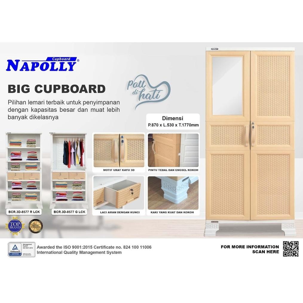 NAPOLLY TERBARU MOTIF ROTAN ELEGANT BCR 3D 8577 G.LCK