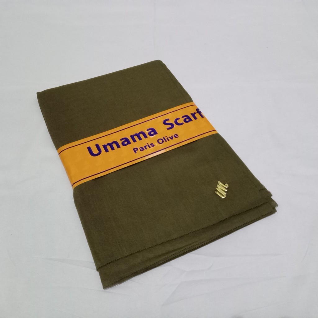 Pbstore Pekanbaru - Jilbab Segi Empat Paris Olive UMAMA LC Army