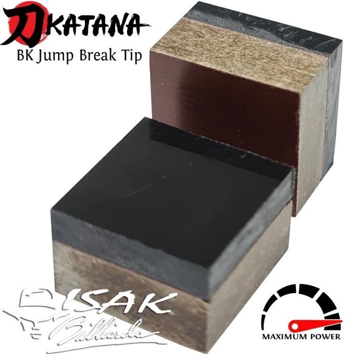 ASLI KATANA BK BREAK JUMP TIP - HARD PHENOLIC CUE TIPS BILLIARD STICK JB TERBATAS