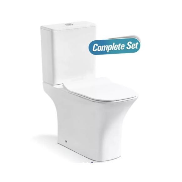 Tidy Dual Flush Toilet Kloset Duduk Complete Set 1215A Slim Washdown Kode 6657