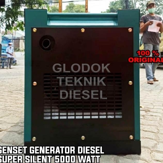 Terbaru Genset Diesel Super Silent Matrix Mtx 6800 Es 5000 Watt Generator