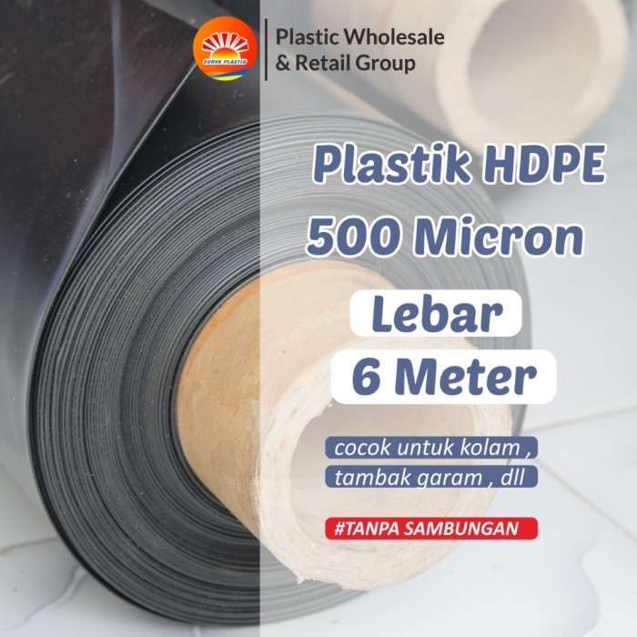 Geomembran Hdpe Tebal 500 Micron Lebar 6 Meter