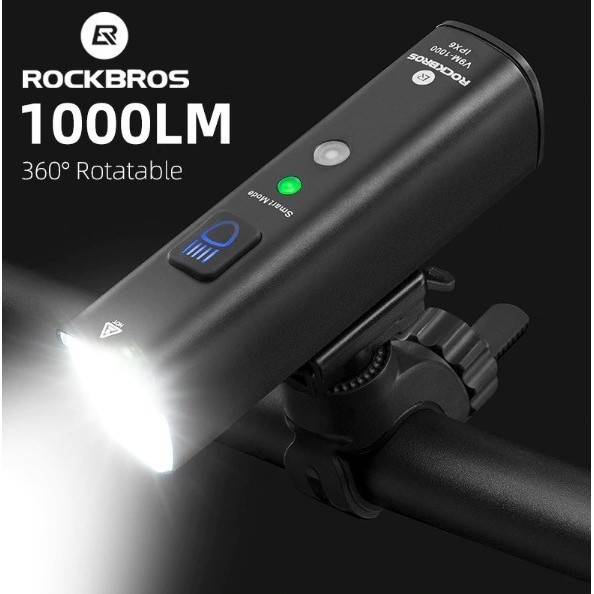 Lampu Depan Sepeda Rockbros V9M-1000 Lumens