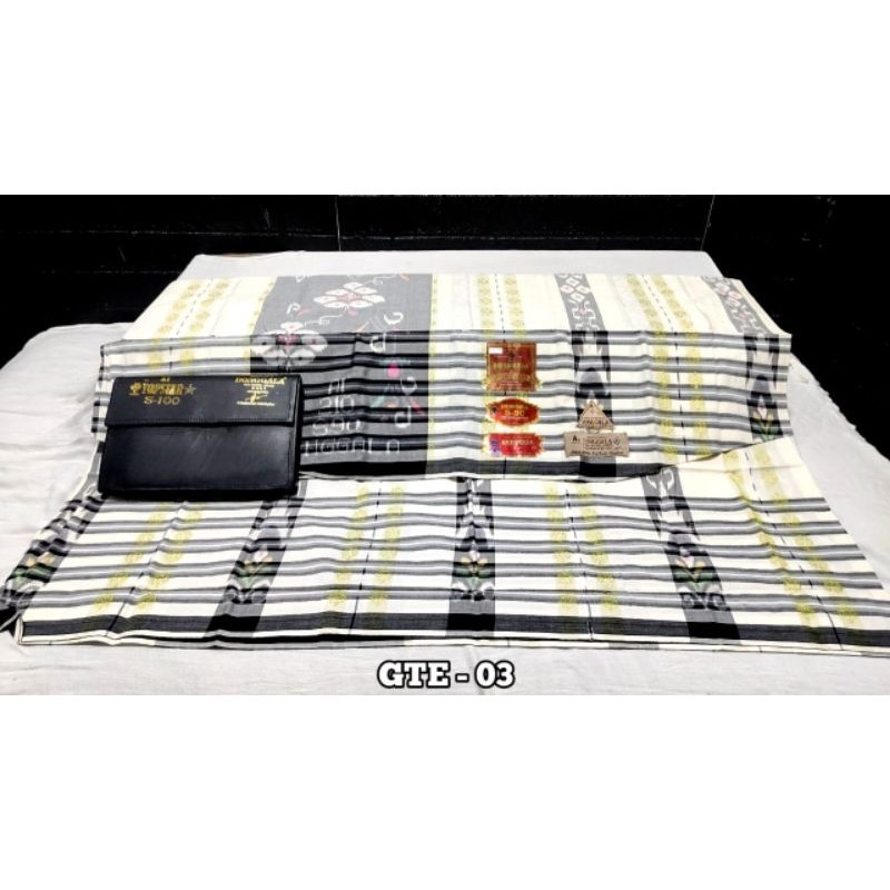 Sarung DONGGALA Songket Sutra Motif GTE