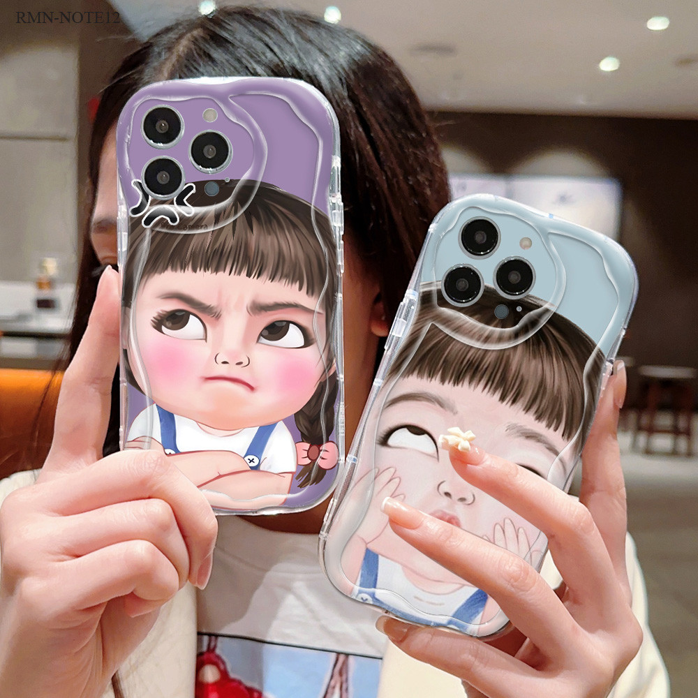 Casing Kikuk Untuk For Xiaomi Redmi Note 14 13 12 11 11S 10 10S 9 9S 9T 8 7 Pro Plus 4G 5G Phone Cas