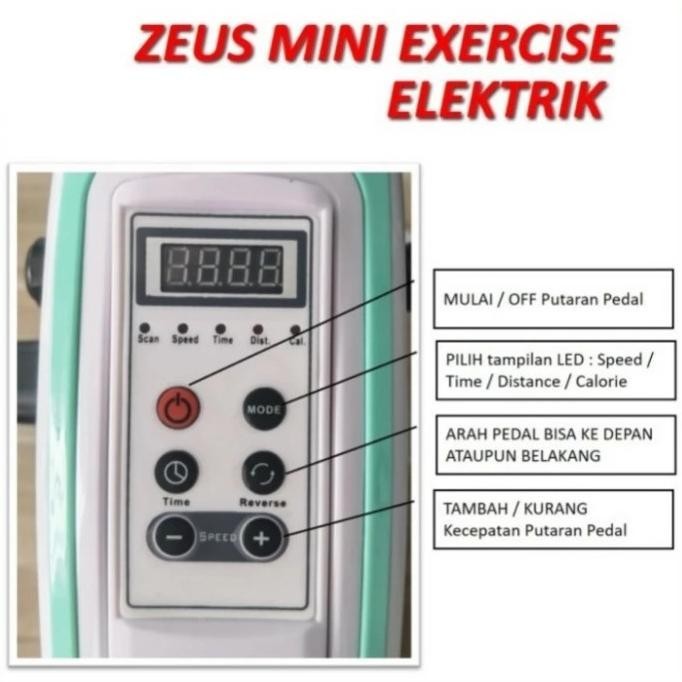 Zeus Mini Exercise Electric Bike - Sepeda Statis Mini Original 100 % Desameri
