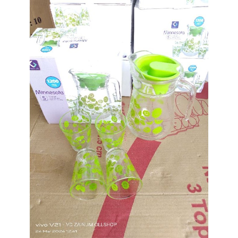 TEKO SET KACA 5IN1 / KIMGLAS SET 5IN1