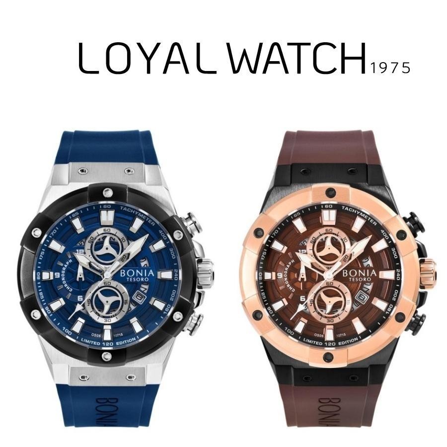 Loyal Watch 1975 - Jam Tangan Bonia Tesoro Limited Edition  Pria Bnb10715 Rubber