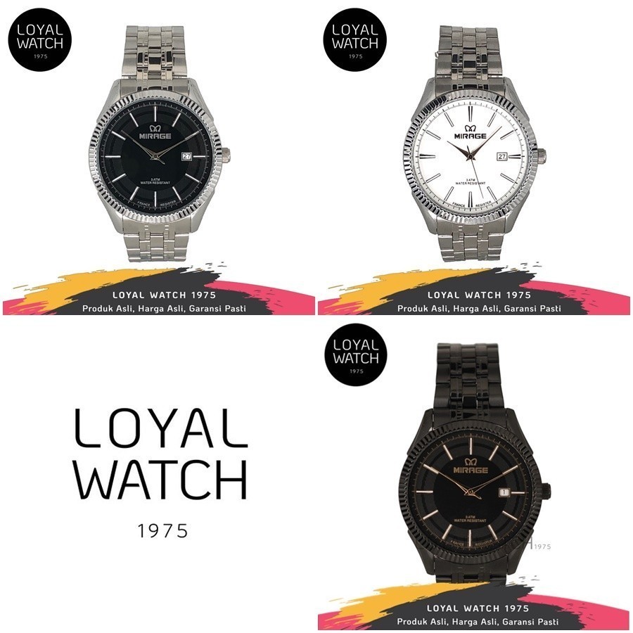 Jam Tangan Mirage Pria 8467 BRP Original Garansi Resmi