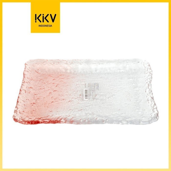 Kkv Alba Sol Piring Beling Kaca Persegi Panjang Gradasi Tray Saji Hias